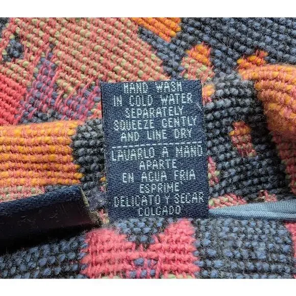 Vintage 90s Tapestry Jacket Pink Animal Stripe Statement Misses Size L - Picture 7 of 7